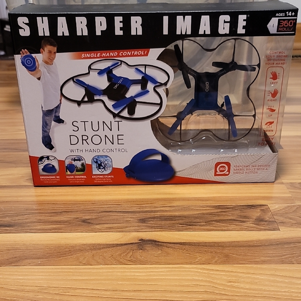 Sharper Image Blue and Black Stunt Drone